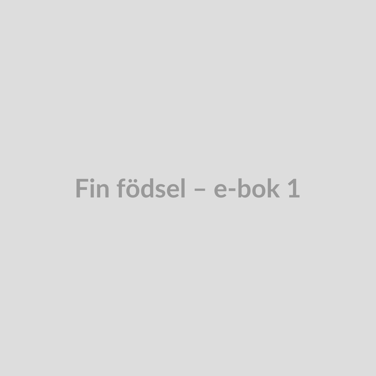 Fin födsel – e-bok generated image 1